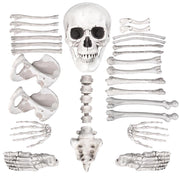 TheDisplayOutlet 28 pc Set Bag of Skeleton Bones Haunted Halloween Decoration Image