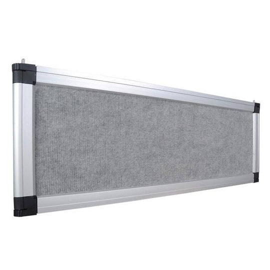 Portable Trade Show Display Header Gray