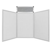 Portable Trade Show Display Header Gray