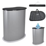 TheDisplayOutlet Portable Trade Show Display Podium Counter II Black Image