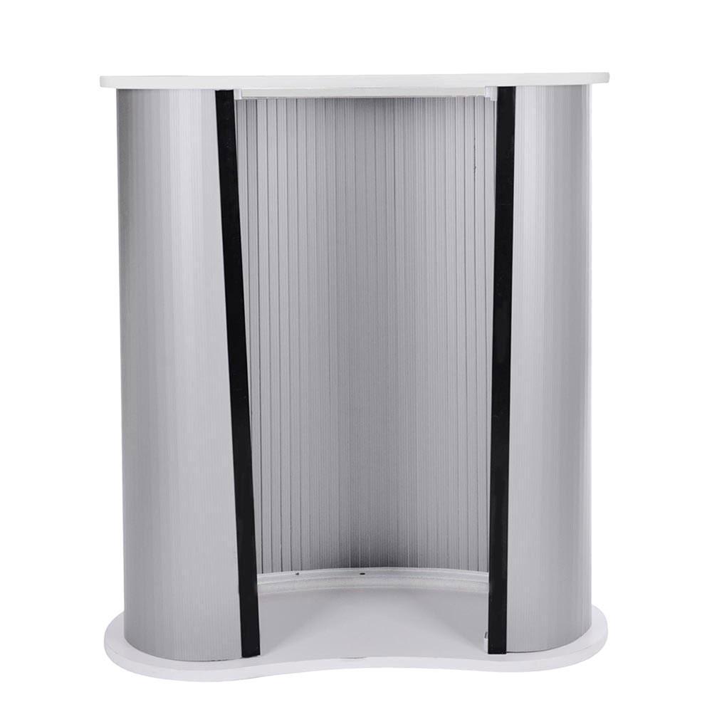 Portable Trade Show Display Podium Counter II White