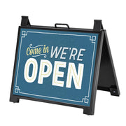 TheDisplayOutlet 2-Side 23" x 17" Poster Size A-Frame Sign Display Stand Sidewalk Image