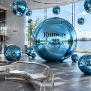 TheDisplayOutlet Custom Printed Inflatable Mirror Ball Sphere 10 Sizes & 22 Colors Image
