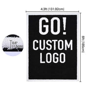 TheDisplayOutlet Custom Tufted-in Logo Artificial Turf: Custom Sized, 9 Colors 60oz, 6x4.3ft Image
