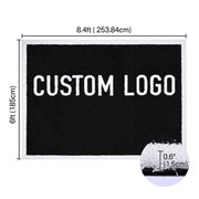 TheDisplayOutlet Custom Tufted-in Logo Artificial Turf: Custom Sized, 9 Colors 60oz, 6x8.4ft Image