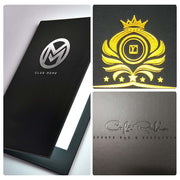 TheDisplayOutlet Custom LED Menu Covers 5in, Custom Logo & Leather Color/Pattern, 5x11 2-View(5ct.) Image