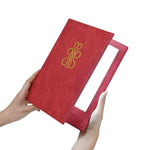 Custom LED Menu Cover 5.5x7 2-View, Custom Logo & Color 5ct/pk