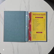 TheDisplayOutlet Custom PU Leather Menu Covers with Screw Post Binding 8.5x11 Image