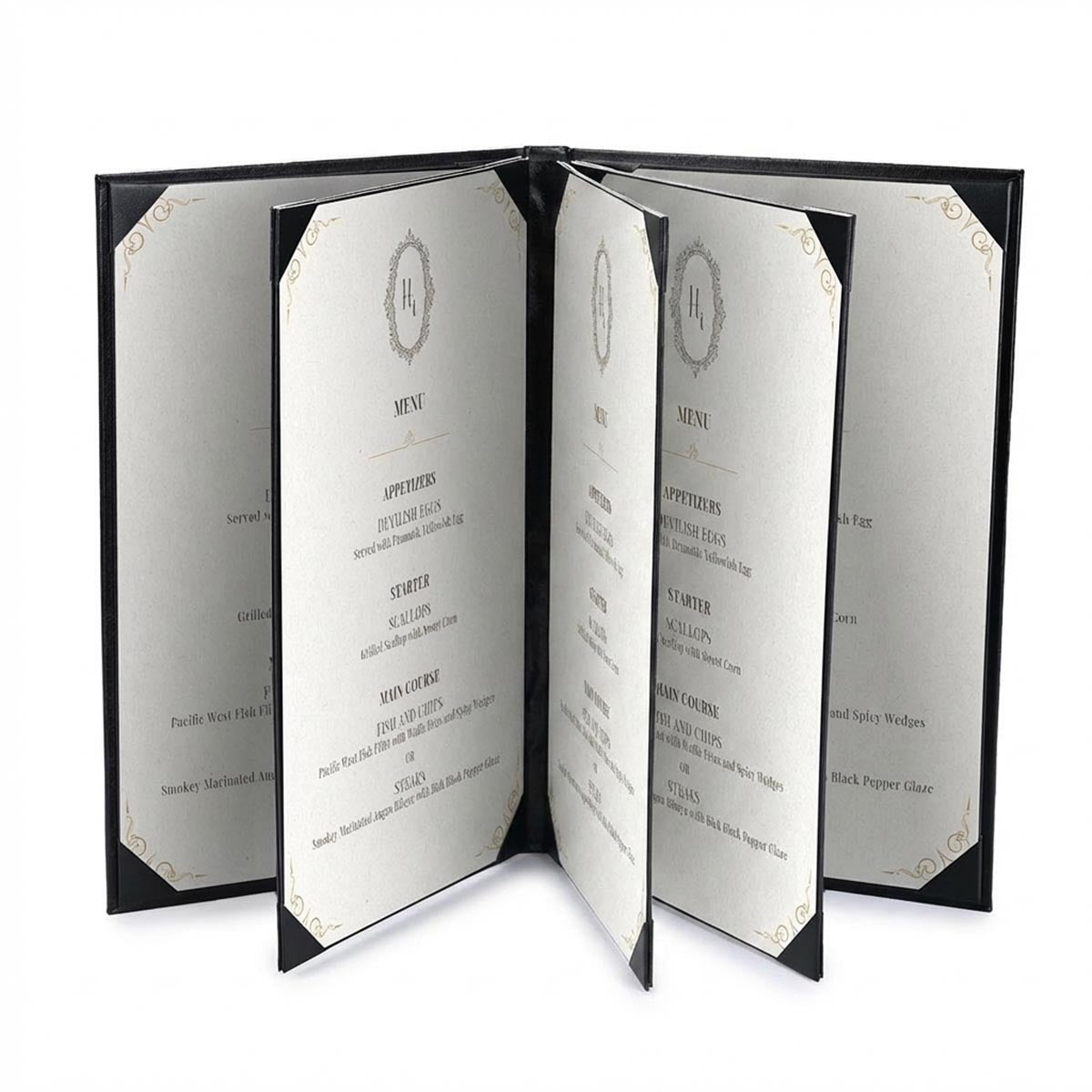 Custom Menu Covers PU Leather 8.5x14