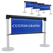 TheDisplayOutlet 39.4" Retractable Banner for Stanchions, Custom Graphics Image