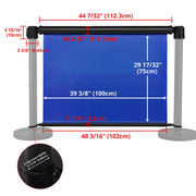 TheDisplayOutlet 39.4" Retractable Banner for Stanchions, Custom Graphics Image