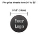 TheDisplayOutlet Custom Logo - Prize Wheel Center Piece, 5.5in Image