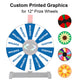 TheDisplayOutlet Custom Print Acrylic Sheet Dry Erase Board for Prize Wheel Image