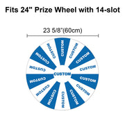 TheDisplayOutlet Custom Print Acrylic Sheet Dry Erase Board for Prize Wheel, 24in 14-Slot Image