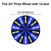 TheDisplayOutlet Custom Print Acrylic Sheet Dry Erase Board for Prize Wheel, 24in 14-Slot Image