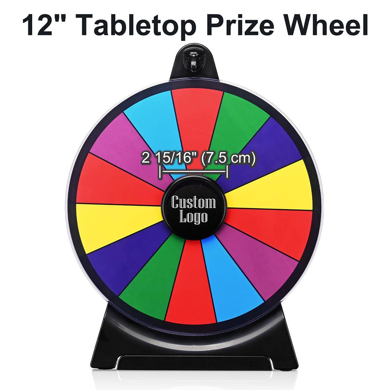 TheDisplayOutlet Custom Centerpiece for Eagle Prize Wheel - Custom Logo, 3in (for 12in wheel) Image