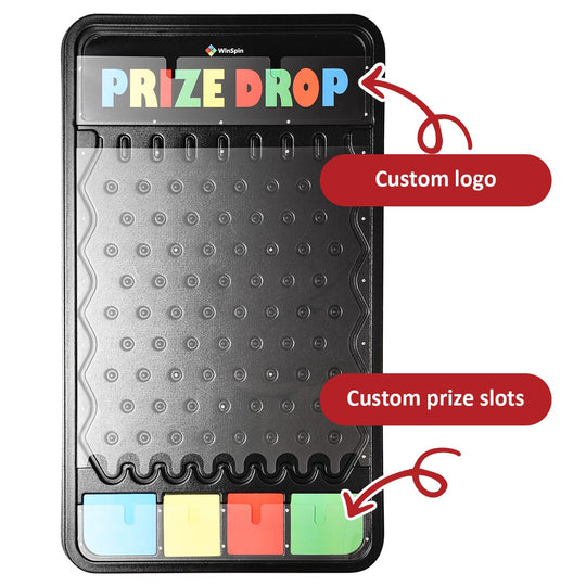WinSpin Custom Printed Inserts for Plinking Prize Drop Board