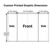 TheDisplayOutlet Trade Show Display Counter Portable Podium Custom Graphic Options Image