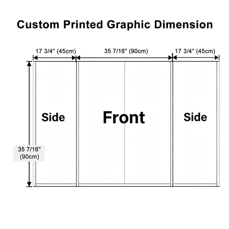 TheDisplayOutlet Trade Show Display Counter Portable Podium Custom Graphic Options Image