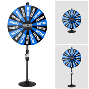 TheDisplayOutlet WinSpin Prize Wheel 36" Large Spinning Wheel Round Base Stand, Custom-printed Image