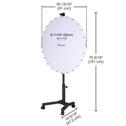 48" Prize Wheel Rolling Stand Trade Show Spin Wheel (Preorder)