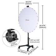48" Custom Prize Wheel Dry Erase Spin Wheel Rolling Stand 1ct/pk