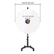 TheDisplayOutlet 12" to 48" Custom Prize Wheel Dry Erase Spin Wheel, 48in 18-Slot Image