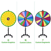 TheDisplayOutlet 12" to 48" Custom Prize Wheel Dry Erase Spin Wheel Image