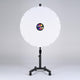 TheDisplayOutlet 48" Prize Wheel Rolling Stand Trade Show Spin Wheel, White Image