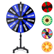 TheDisplayOutlet 48" Custom Prize Wheel Dry Erase Spin Wheel Rolling Stand 1ct/pk Image