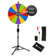 TheDisplayOutlet 24" Portable Modular Prize Wheel with Tripod Stand 12-Slot, Custom Center Piece Image