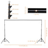 8x10 ft Adjustable Metal Photo Backdrop Stand