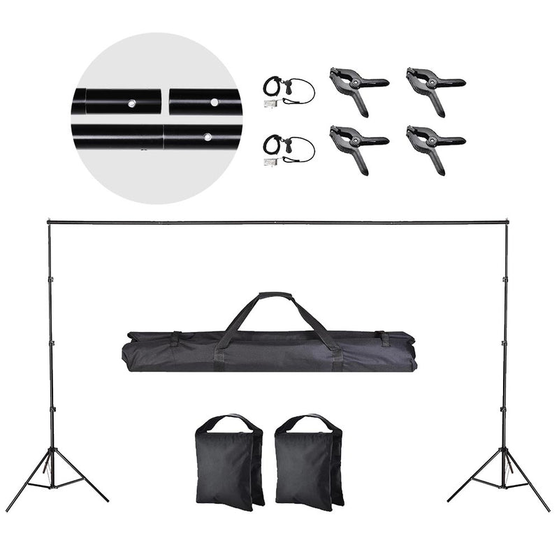 8x10 ft Adjustable Metal Photo Backdrop Stand