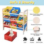 25x10x24 in Kids Toy Storage Organizer with Bins