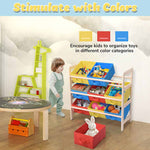 25x10x24 in Kids Toy Storage Organizer with Bins