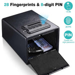 Biometric Gun Safe Electronic Security Lock Box Built-in LED