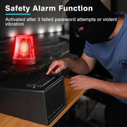 Biometric Gun Safe Electronic Security Lock Box Built-in LED