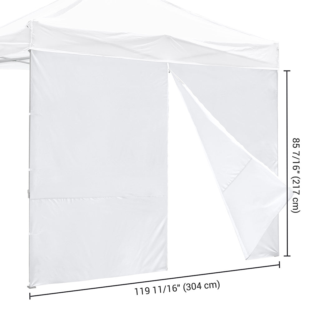 1080D Sidewall w/ Zipper for Pop Up Canopy 10'Lx7'H