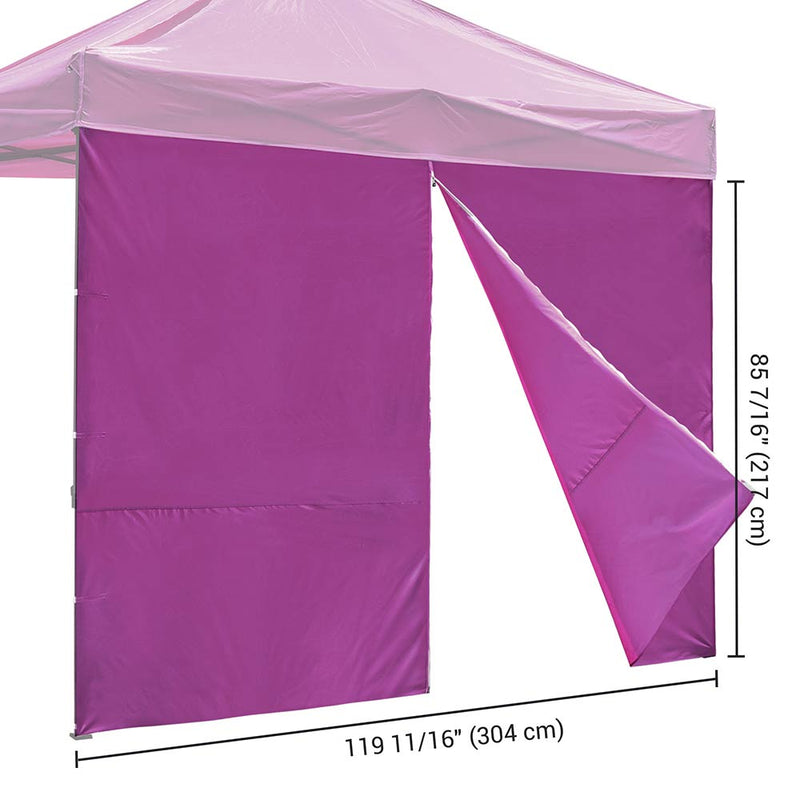 1080D Sidewall w/ Zipper for Pop Up Canopy 10'Lx7'H