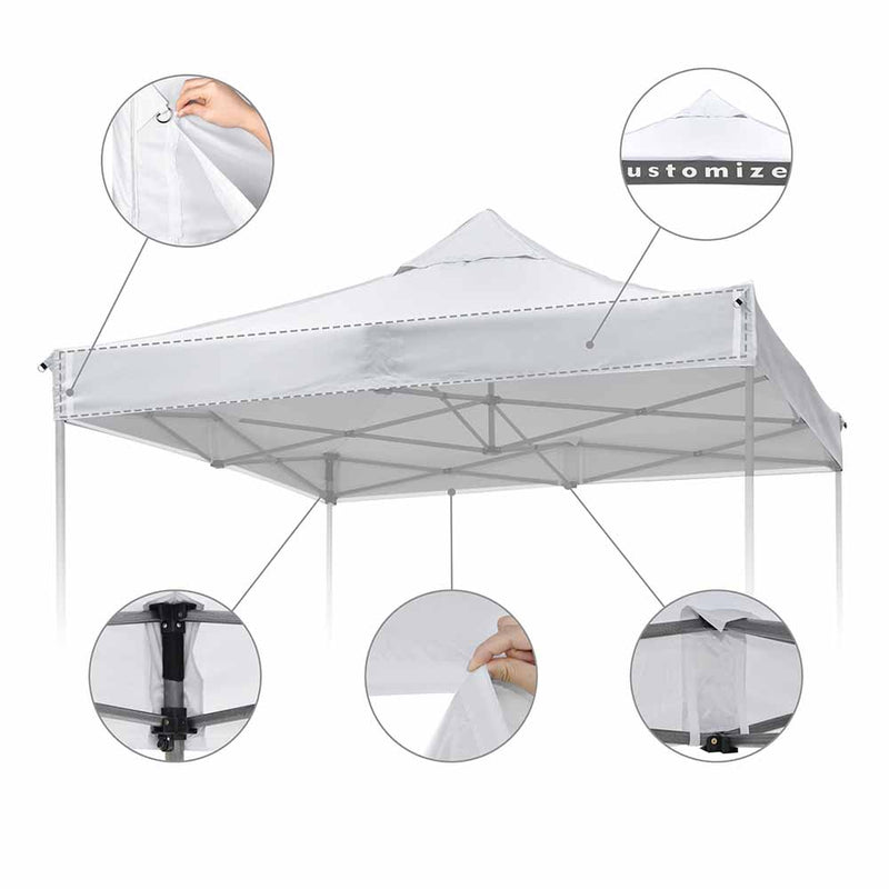 InstaHibit 10x10 Canopy Replacement with Vent 9'7"x9'7"
