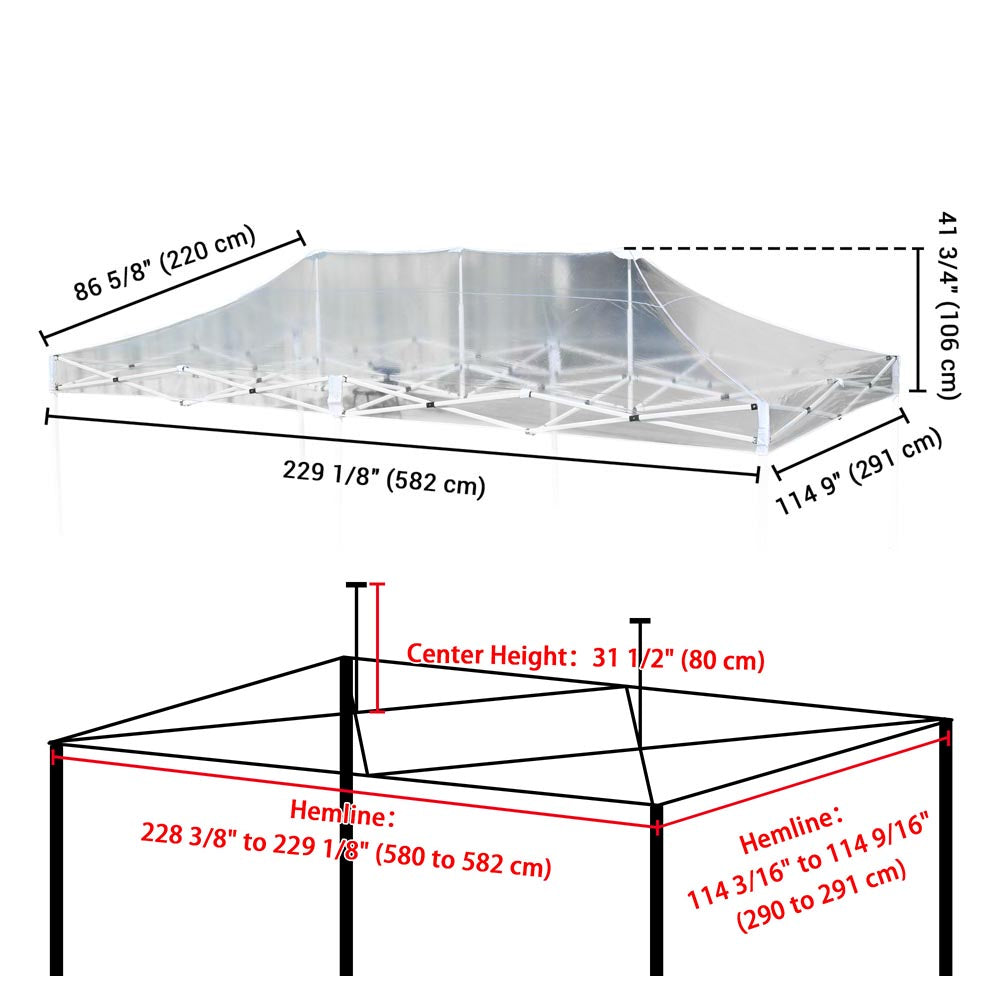 Canopy tent replacement clearance top