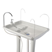 Foot Pump Hand Wash Station with Wheels 8 gal