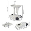 Foot Pump Hand Wash Station with Wheels 8 gal