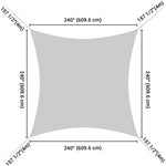 Square Shade Sail Driveway Shade 20x20