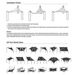 Rectangle Shade Sail Patio Deck Shade 8x12