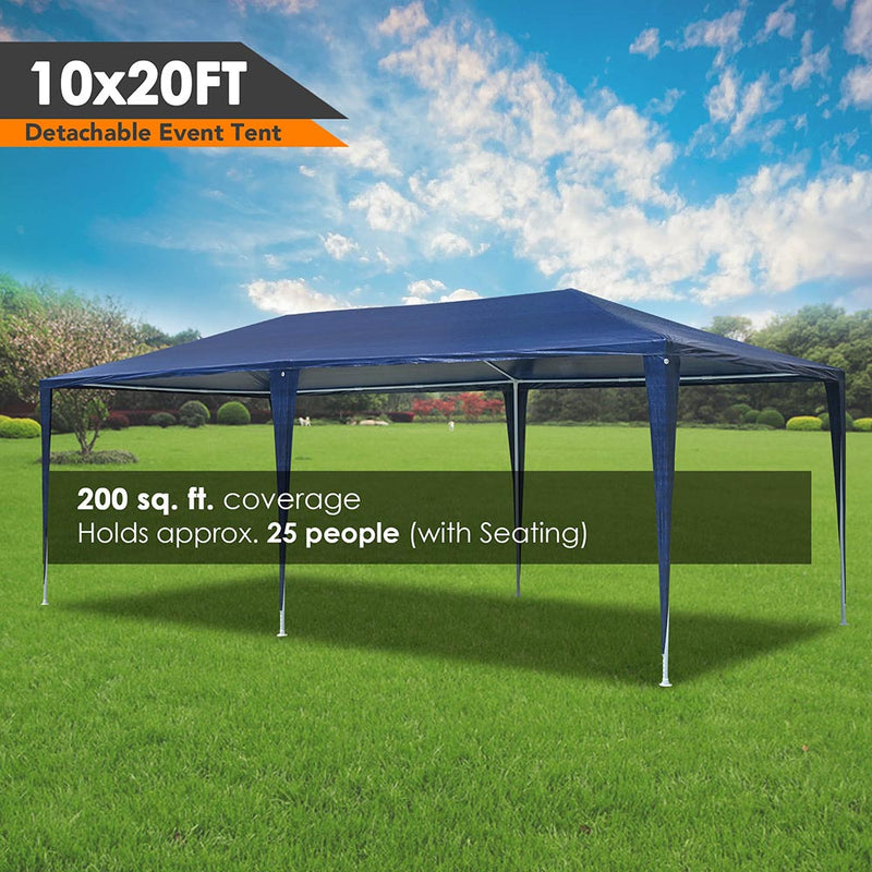 10x20 Outdoor Party Tent with Sides(6-Wall)