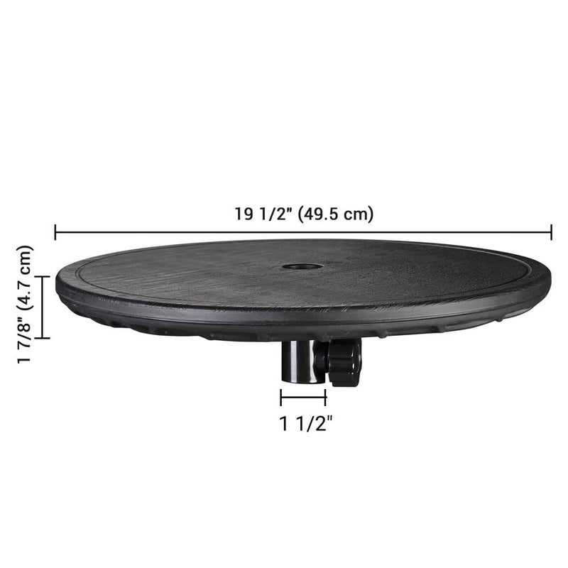Outdoor Umbrella Table Drink Tray 20x1.5 in