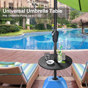 Outdoor Umbrella Table Drink Tray 20x1.5 in