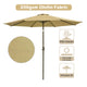 Patio Umbrella Tilt Metal 200 gsm Canopy 9ft 8-Rib