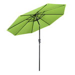 Patio Umbrella Tilt 9ft 8-Rib 220 gsm Canopy UV50+